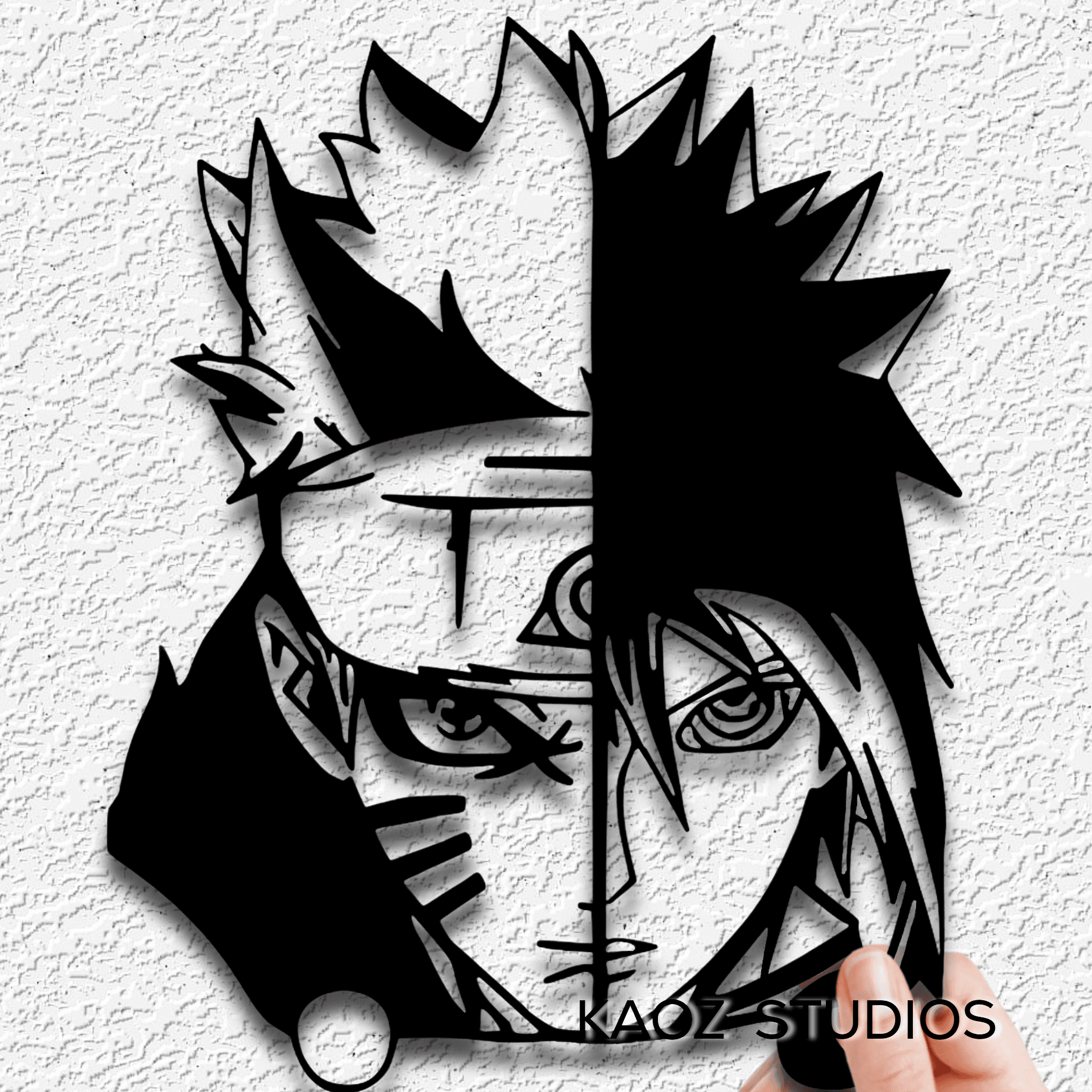 naruto wall art anime wall decor 3d model