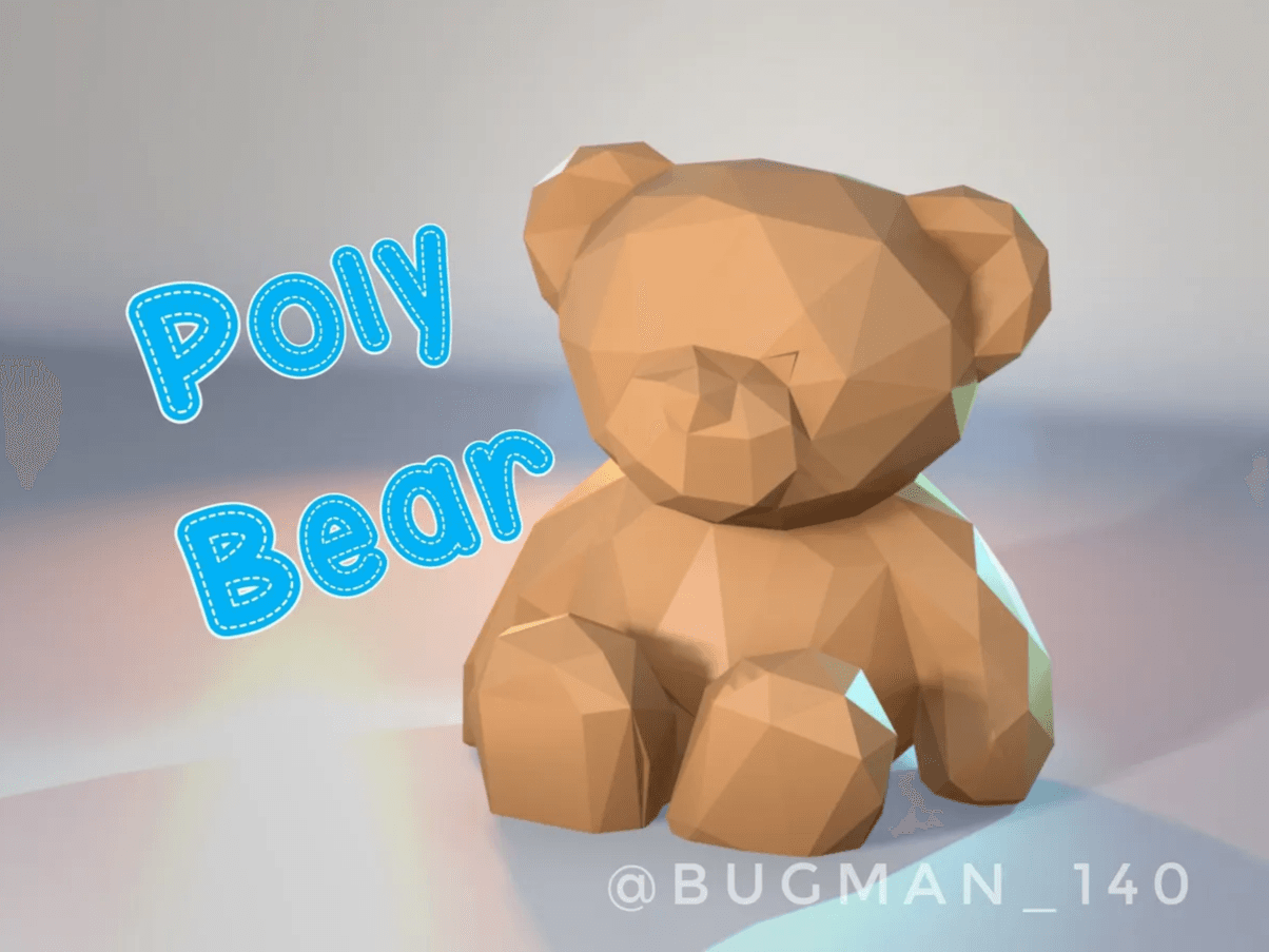 Poly Bear 3d model