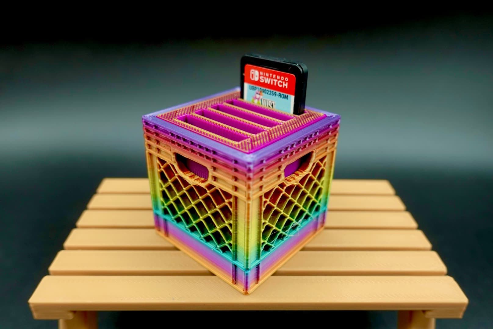 Switch Game Holder 5x 3d model