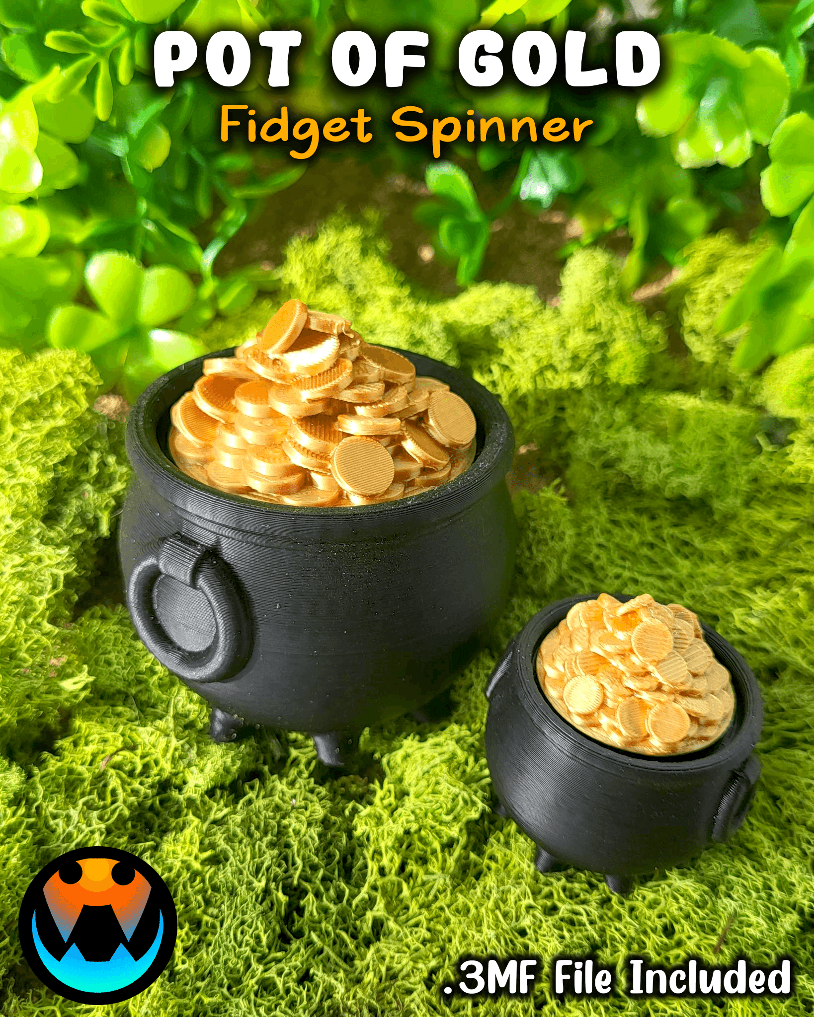 Pot O' Gold Fidget Spinner 3d model