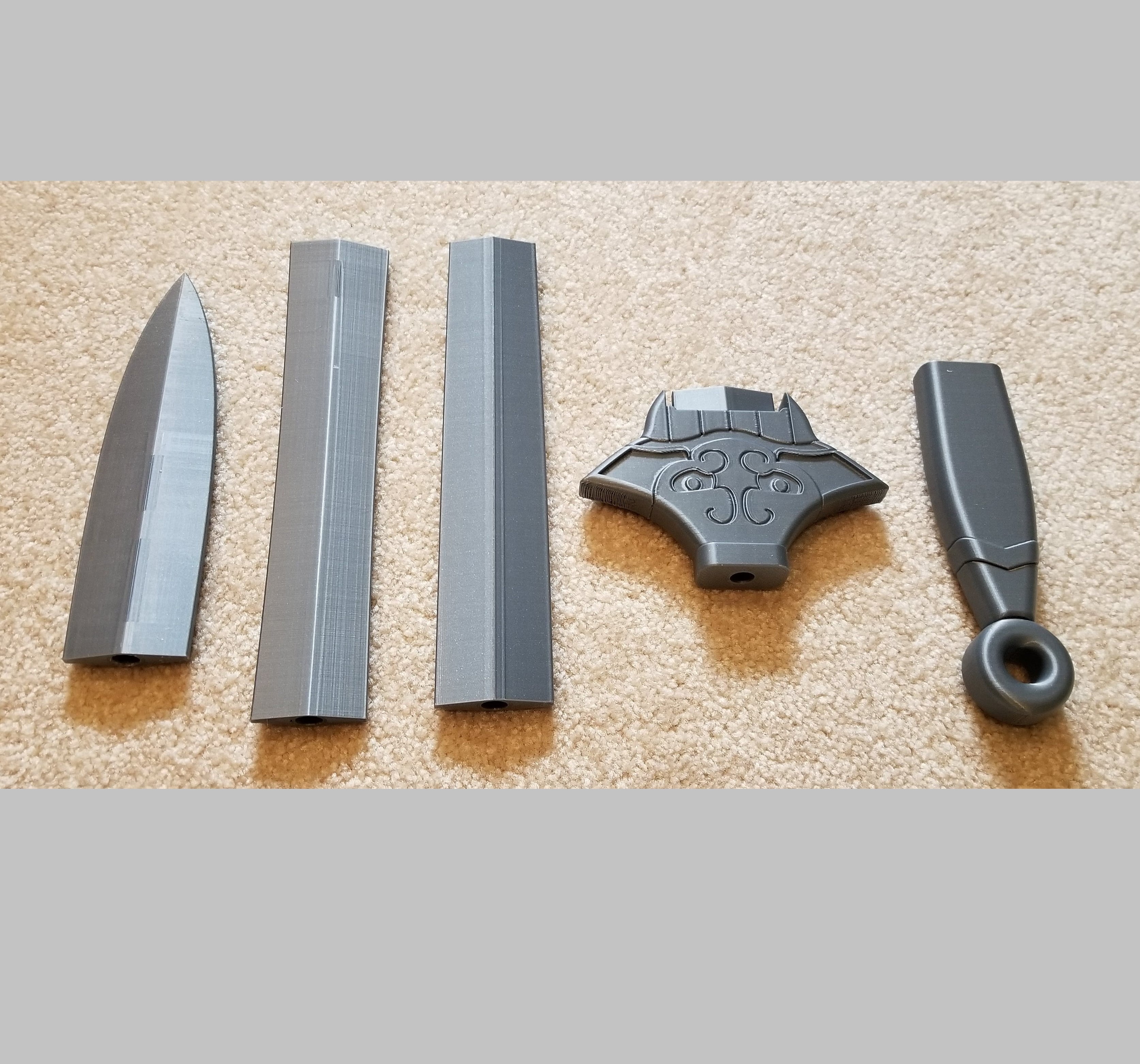 Mulan Inspired Replica Prop Sword for Cosplay 3d model