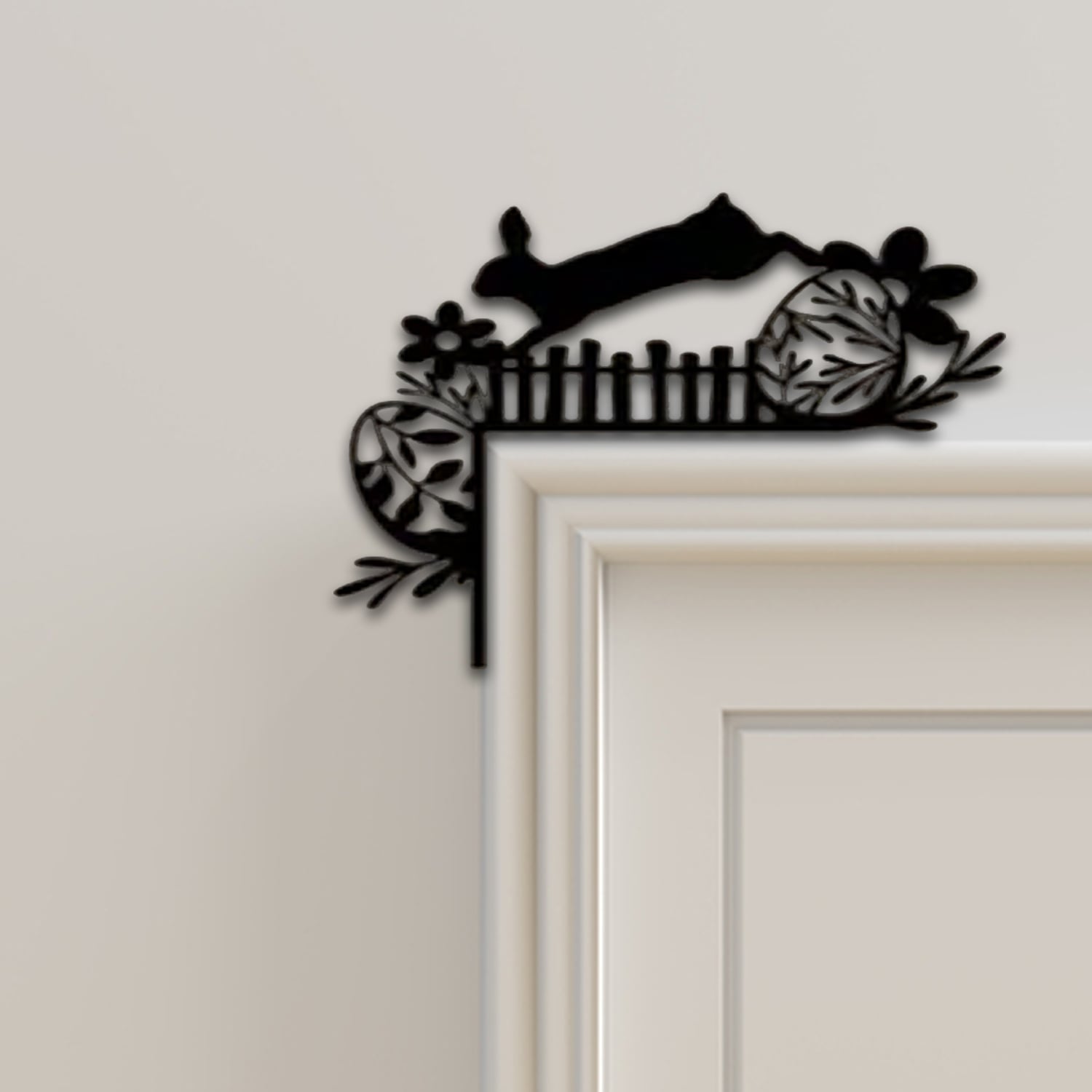 Rabbit Door Corner Decor 3d model