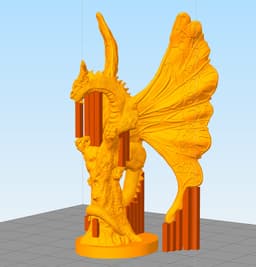 Butterfly Dragon (Pre-Supported) 3d model