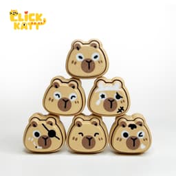 Capybara - Clicker Fidget Toy Keychain 3d model