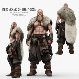 Berserker of the Norse 3d model