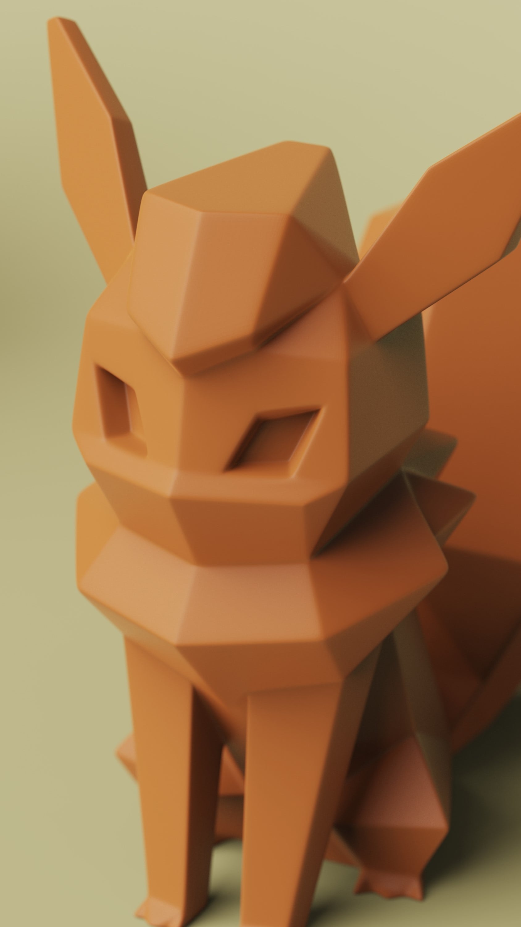 Low-poly Flareon 3d model
