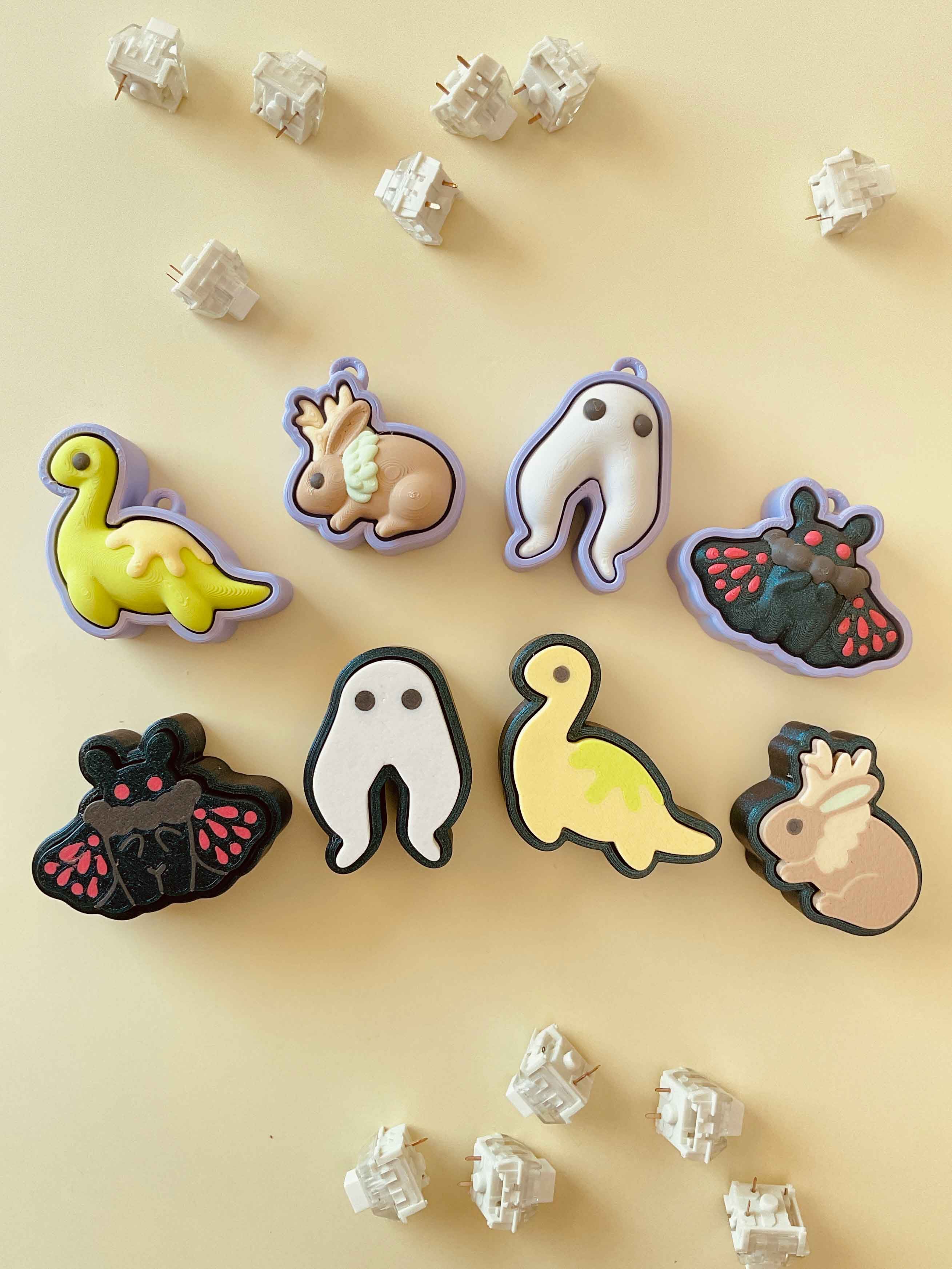 Cryptid Clicker Keychain Fidget Toy Bundle 3d model