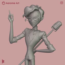 Alastor Human Hazbin Hotel 3d model