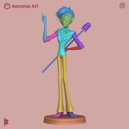 Alastor Human Hazbin Hotel 3d model