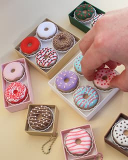 Donut Clickers Collection, Keychain, 3D Fidget Toy 3d model