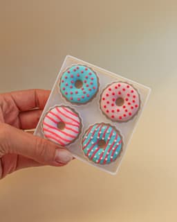 Donut Clickers Collection, Keychain, 3D Fidget Toy 3d model