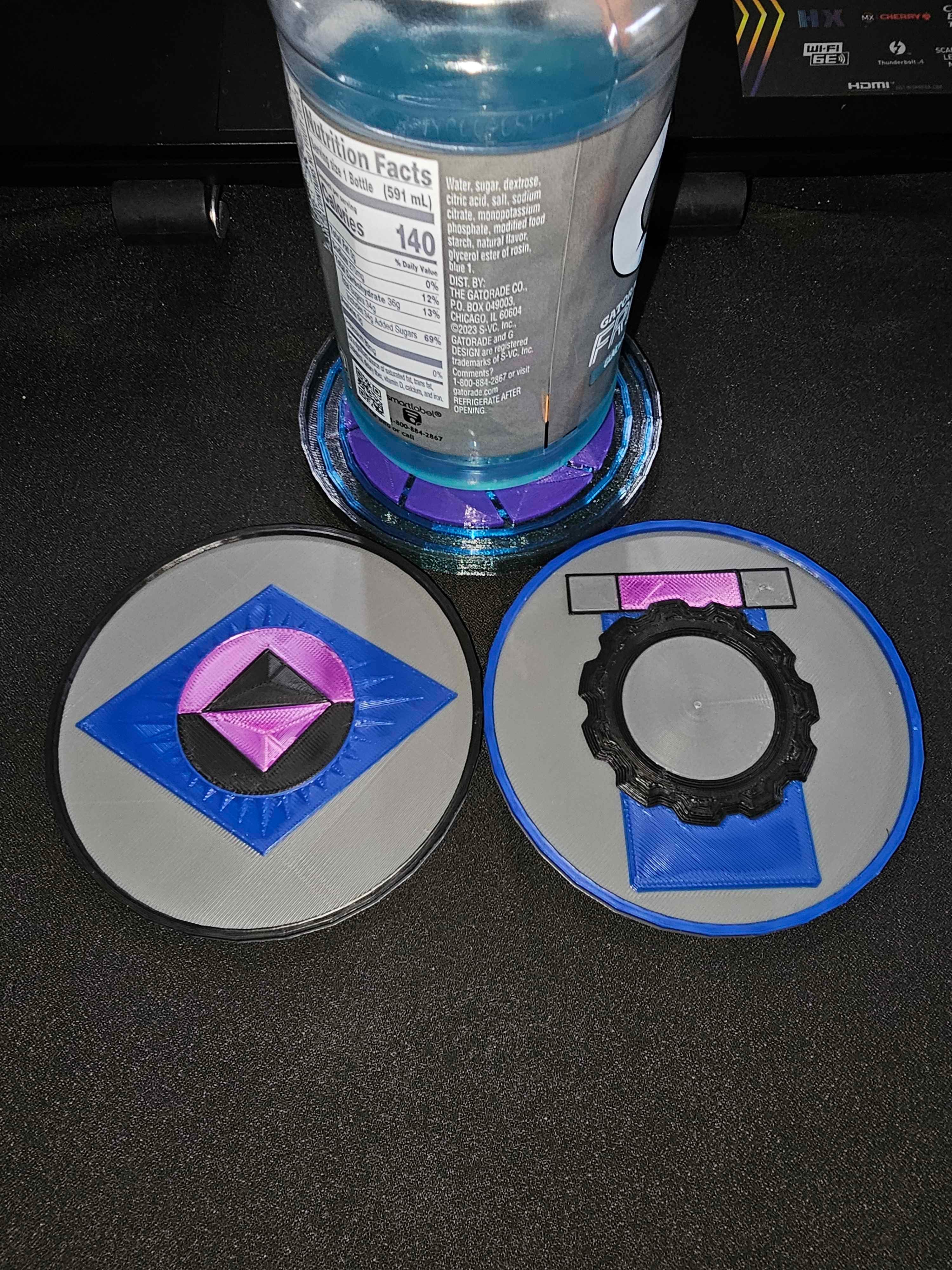 ReBoot Inspired Coaster Set 3d model