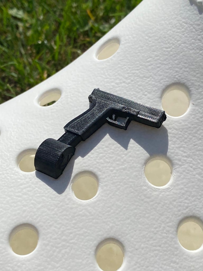 Mag drum charm for crocs 3d model