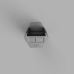 FrogStorage Bestagon - Screws Countersunk Dual Compartment 75mm.stl 3d model