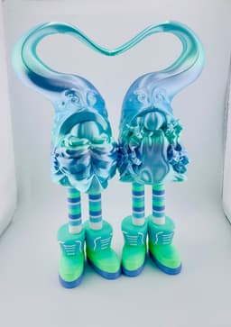 Fancy Long Legs Double Heart Gnomes 3d model