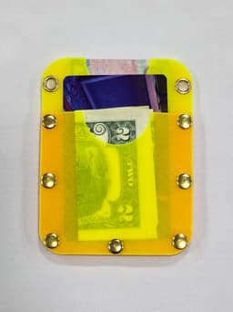 Vertical TPU wallet with rivets and grommets 3d model