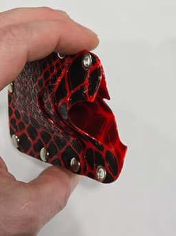 Vertical TPU wallet with rivets and grommets 3d model