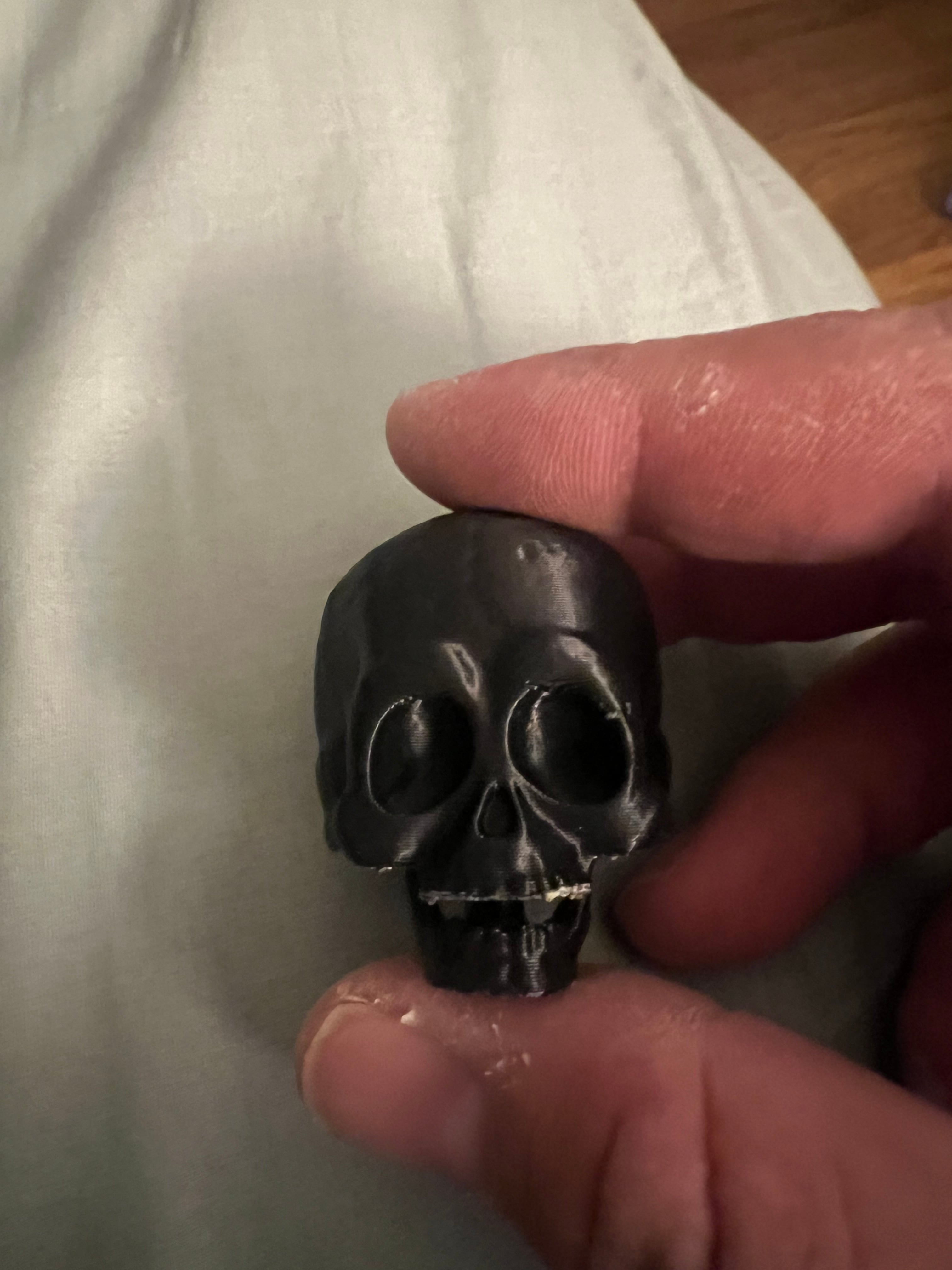Came out nice. Fun little clicker. I think I’d add a small base so it can free stand and then bop it on the head. But I like the way it works