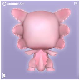 Axolotl Funko 3d model