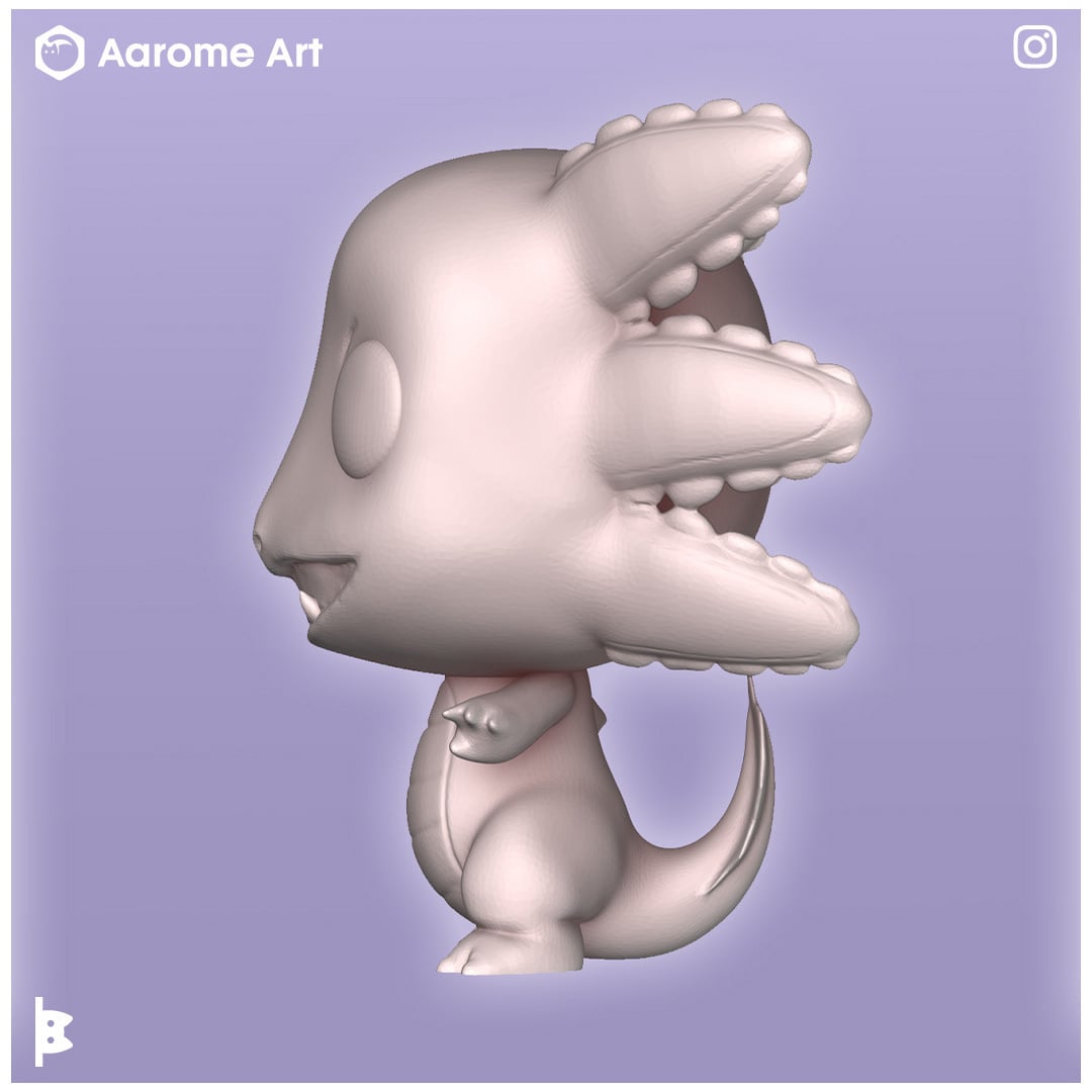 Axolotl Funko 3d model