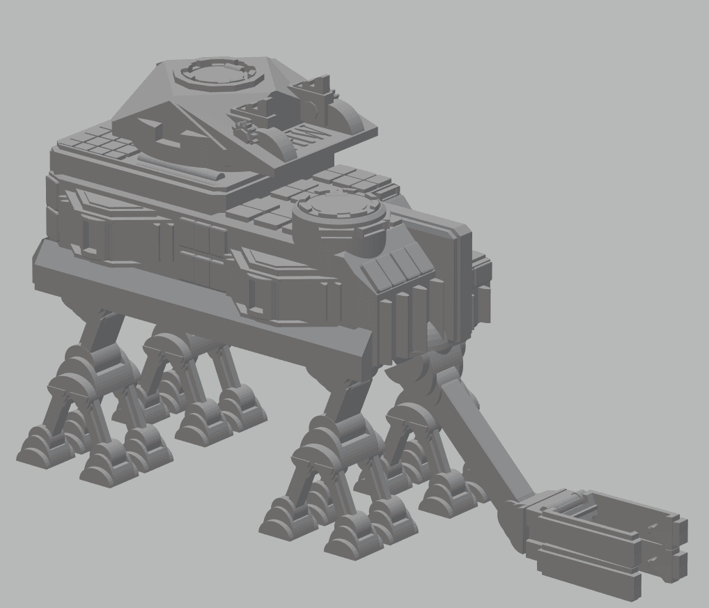 FHW Workerbot Walker Tank Concept 3d model