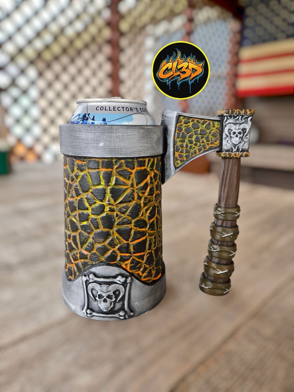 Devil's Inferno Stein Can Koozie 3d model