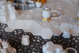 FDMecha Hex Terrain - Lunar Landscape Full Set 3d model
