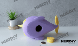 Narwhal Piggy Bank 3d model
