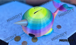 Narwhal Piggy Bank 3d model