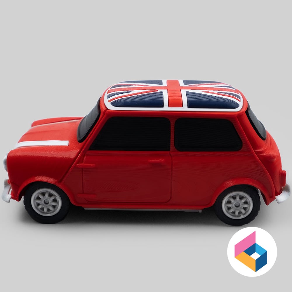 Foldable Mini Cooper Union jack 3d model