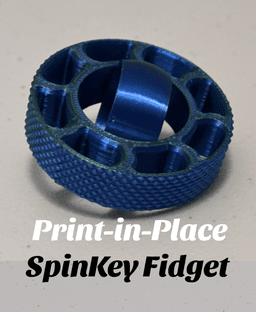 SpinKey Fidget - Print-in-Place 3d model