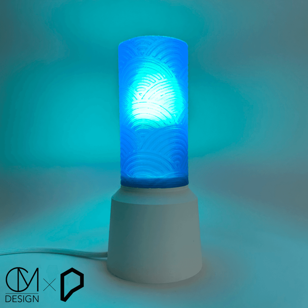 Protopasta Lamp base + DIY customizable shade 3d model