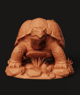 Realistic Tortoise Pot STL | Animal 3D Print | Planter 3d model