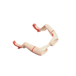 Girl Legs Glasses 3d model