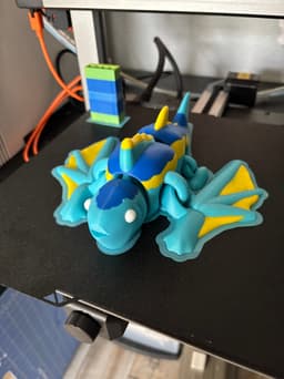 Multi-Color Articulated Tuna Dragon! 3d model