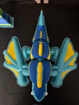 Multi-Color Articulated Tuna Dragon! 3d model
