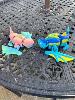Multi-Color Articulated Tuna Dragon! 3d model