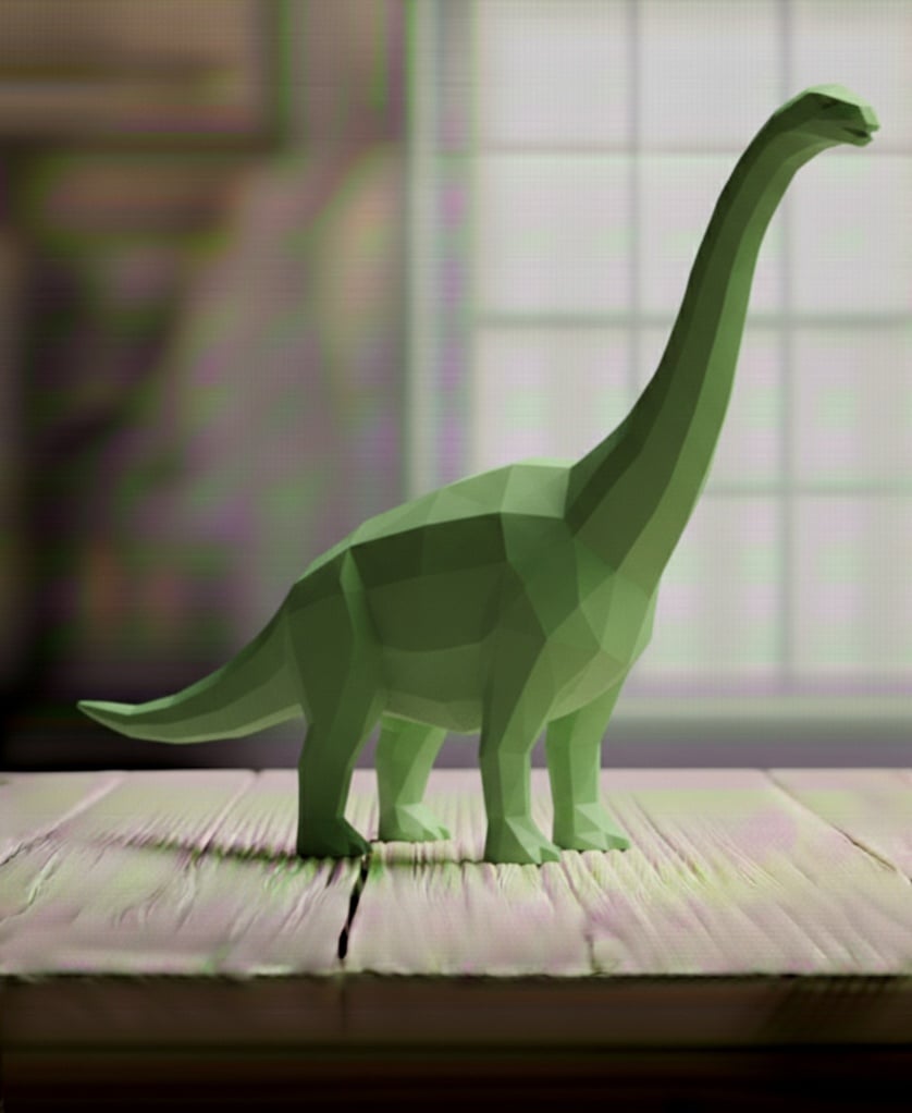 DIPLODOCUS LOWPOLY 3d model