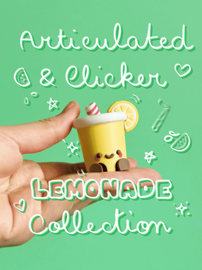 Cute Articulated & Clicker Lemonade 3d model
