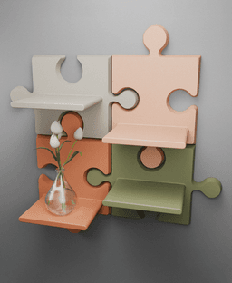 Puzzle Wall Shelf 3d model