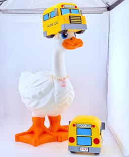 School Bus Hat Goose Gear for Porch Goose 3d model
