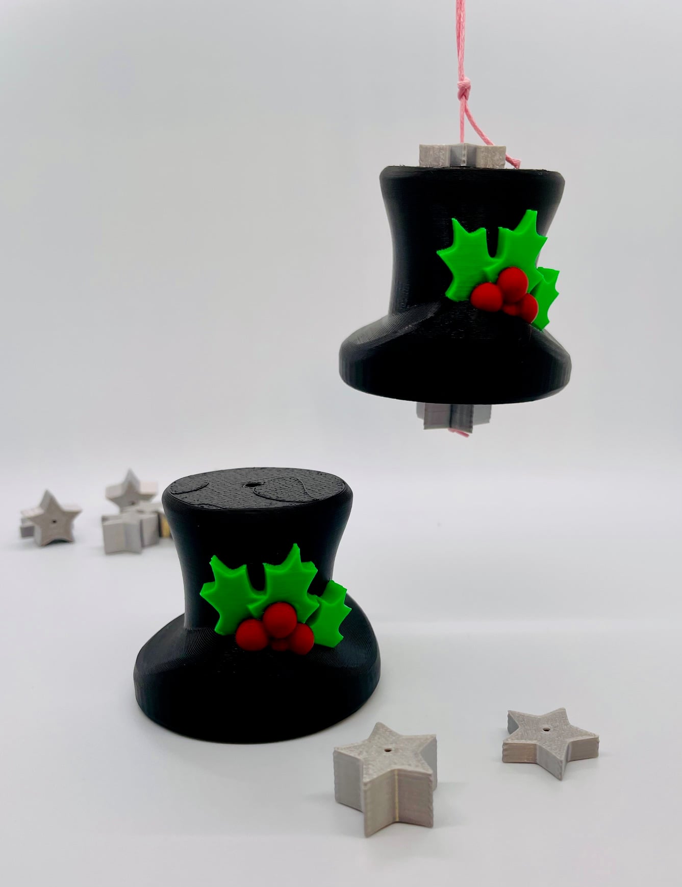 Christmas Top Hat Ornament 3d model