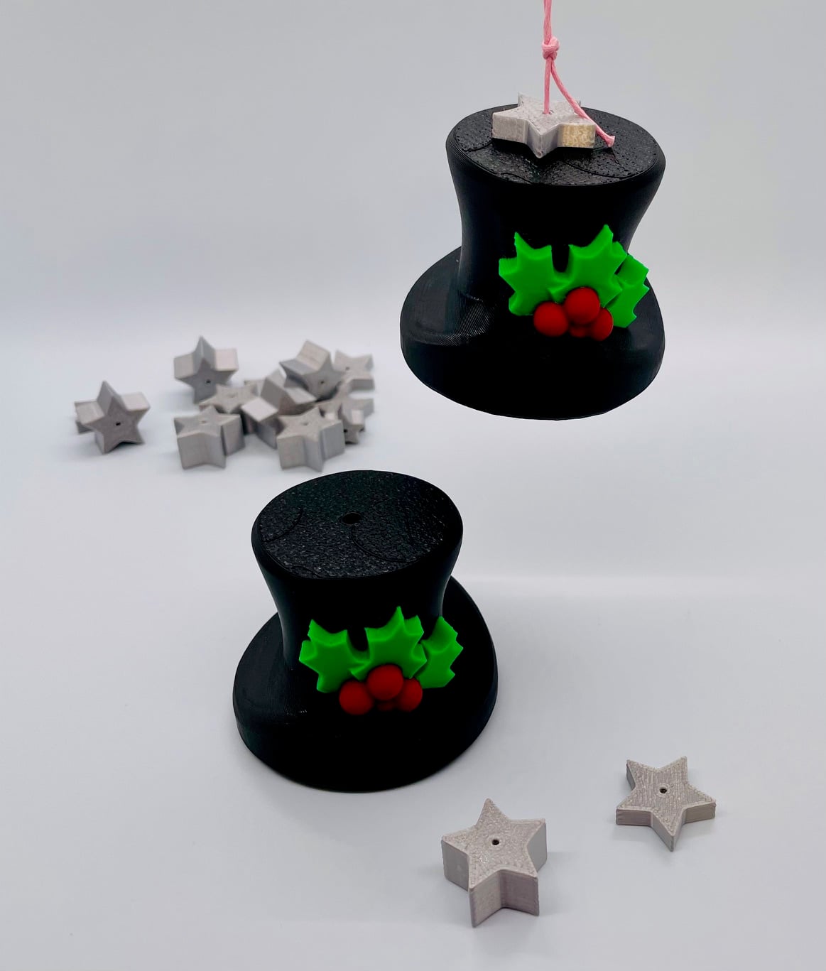 Christmas Top Hat Ornament 3d model