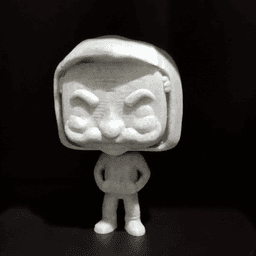 Funko pop MR Robot Masked 3d model