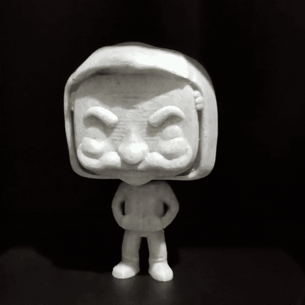 Funko pop MR Robot Masked 3d model