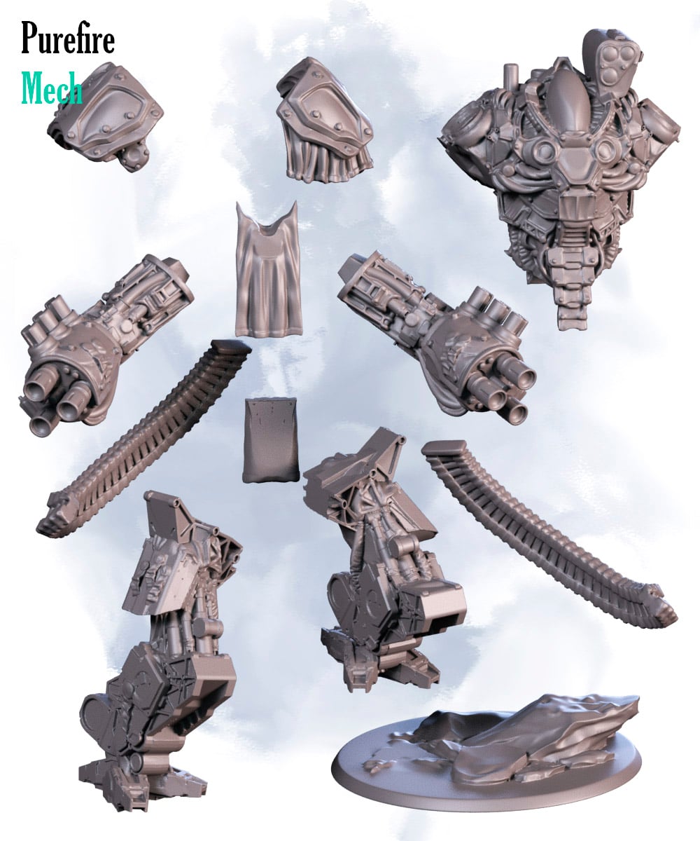 Puryfire Heavy mech 3d model