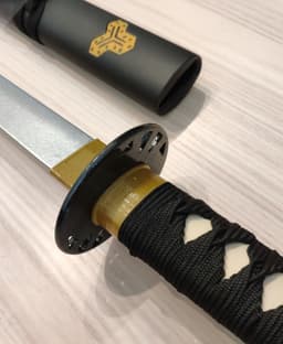 Katana Sword Prop with sword rack 3d model