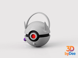 Mewtwo (Mega Y) Poke Ball 3d model
