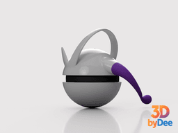 Mewtwo (Mega Y) Poke Ball 3d model