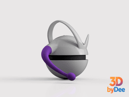 Mewtwo (Mega Y) Poke Ball 3d model